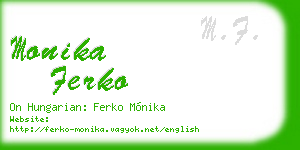 monika ferko business card